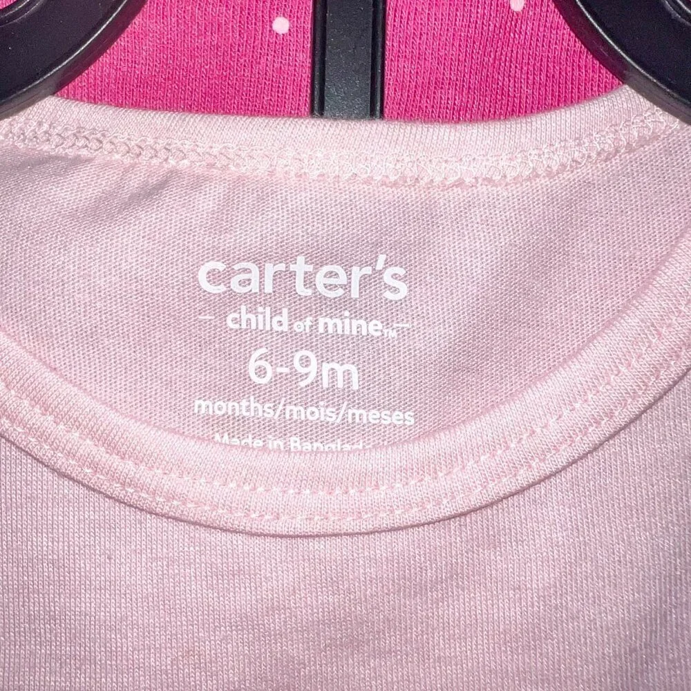 NWT Carter's Baby Girl Shorts Outfit Set, 3-Piece Giraffe Size 6-9M